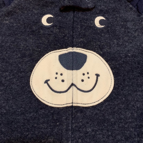 {6/$30} Carter’s sleeper onesie with bear face - Picture 2 of 3
